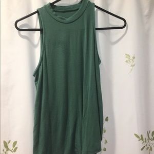 Green flowy tank top